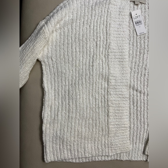 NWT - Loft By Ann Taylor Women's Textured Open Front Cardigan - Size M - Picture 4 of 7
